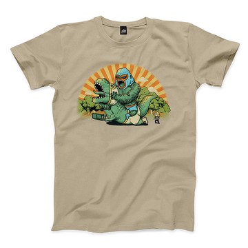 以抱制暴 - 卡其 - 中性版T恤