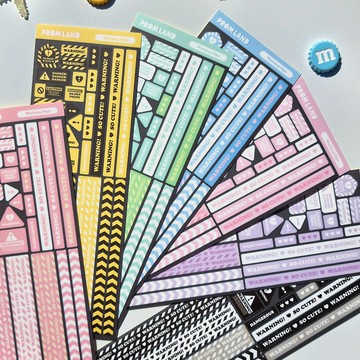 警告標誌韓國貼紙包