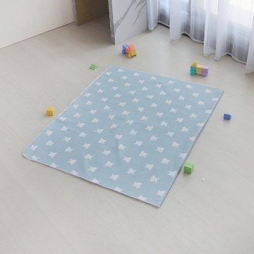 BEARBED 熊棉 多功能純棉防水墊  雲朵小鹿  中(150 x 90cm)