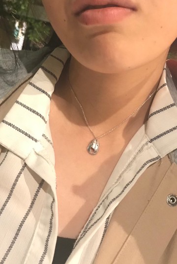 一顆牙純銀項鍊 silver925