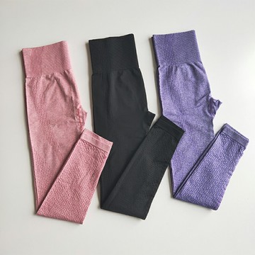 歐美網紅高腰點點健身九分褲速干高彈女緊身提臀顯瘦跑步瑜伽褲