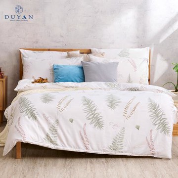 【DUYAN 竹漾】奧地利天絲四件式兩用被床包組 清夏綠影 台灣製(雙人)