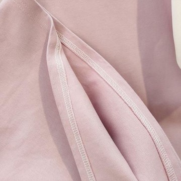 純棉美式中長款蠟筆小新短袖拼接條紋T恤女2025夏季內搭顯瘦上衣