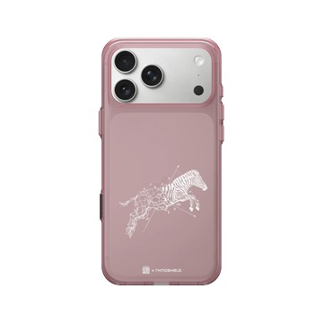 iPhone 17 Pro Max Clear (相機按鈕) 晶醺玫 - Kerby Rosanes - 斑馬 - 白