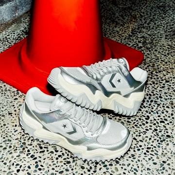 CONVERSE WAVE MOTION TRAINER OX SILVER 中性休閒鞋-TWA19129C