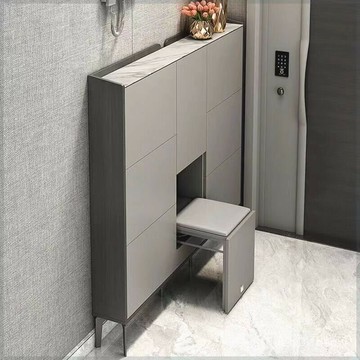 免運 超薄輕奢翻鬥鞋櫃靠墻17cm大容量家用入戶門口簡約現代小戶型 鞋櫃玄關 收納鞋櫃 鞋架收納省空間