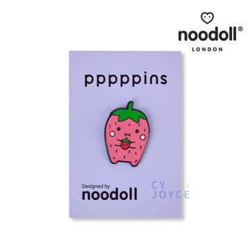 【noodoll】琺瑯別針｜Ricesweet 草莓娃娃