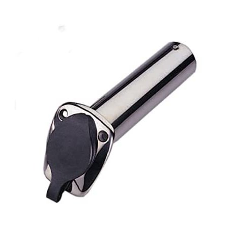 MARINE BOAT STAINLESS STEEL 316 FISHING ROD HOLDER 22cm PVC CAP