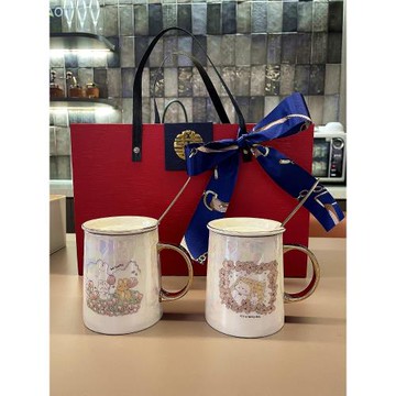 高顏值陶瓷結婚情侶馬克杯可愛水杯好看杯子禮盒裝伴手禮訂婚對杯