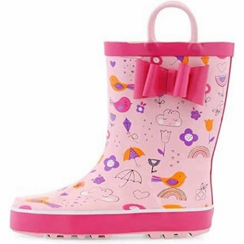 Runside 長靴 女の子 レインブーツ キッズ かわいい おしゃれ ハンドル 収納袋付き 軽量 アウトドア 通園 通学用 14 5cm 15c 通販 Lineポイント最大0 5 Get Lineショッピング