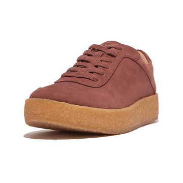 FitFlop RALLY TUMBLED-NUBUCK CREPE SNEAKERS百搭繫帶休閒鞋-女(土棕色)