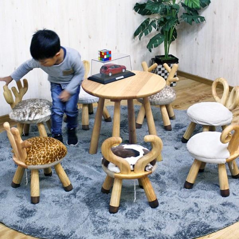 アニマル キッズチェアー 木製 ローチェア キッズ用 子供用 椅子 天然木 無垢材 かわいい おしゃれ 通販 LINEポイント最大0.5%GET |  LINEショッピング