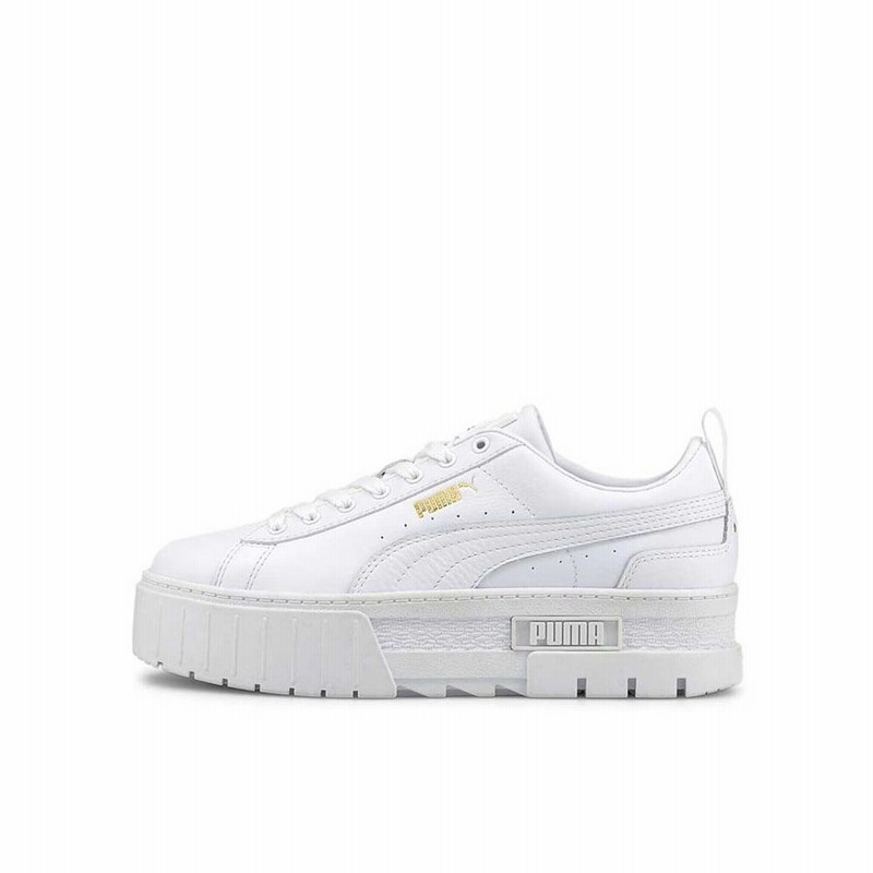 Puma プーマ スニーカー レディース 厚底 メイズ クラシック Wmns Mayze Classic ホワイト 白 3849 01 通販 Lineポイント最大get Lineショッピング