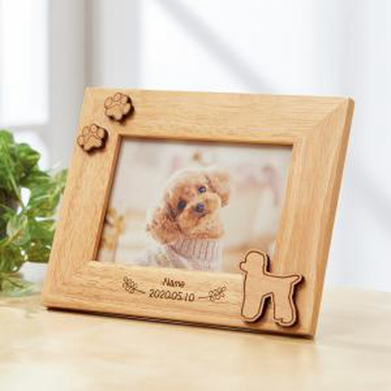 ネーム入り木製フォトフレーム シバ 縦型 オリジナルグッズ ペットグッズ 犬用 通販 Lineポイント最大7 0 Get Lineショッピング