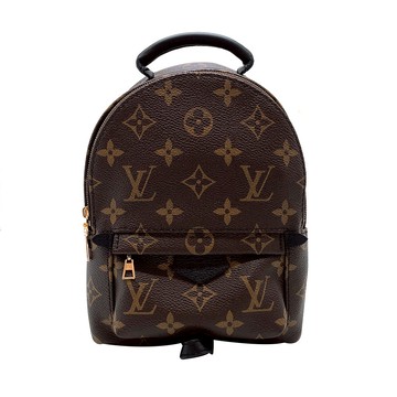 Louis Vuitton 展示品 Palm Springs Mini 帆布字花後背包(M44873-咖)