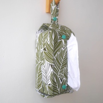 車用、露營用掛式面紙套/衛生紙套 = 夏日棕櫚