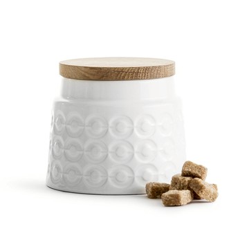 Sagaform｜Nature 橡木蓋經典壓紋密封罐500ml