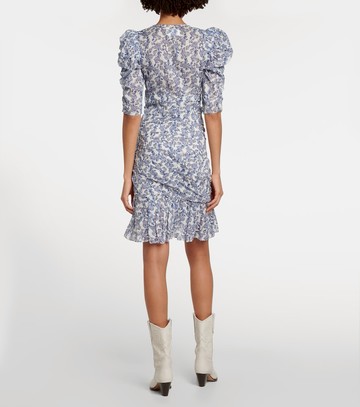 Marant Etoile Galdino floral cotton minidress