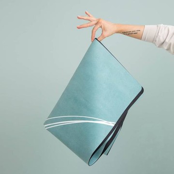 麂皮絨橡膠瑜伽墊鋪巾防滑專業可折疊便攜薄款超薄女初學者瑜伽毯