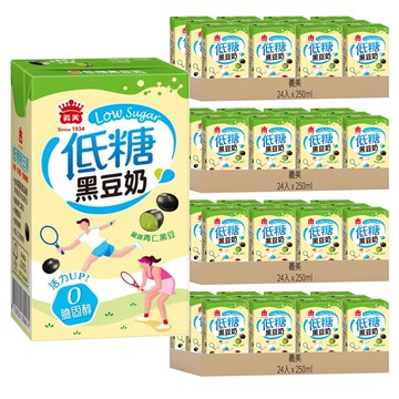 義美 低糖黑豆奶  250ml  96入