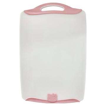 收納王妃 三麗鷗 浮雕砧板  KITTY 白色 + 粉色  45.7 x 30.3 x 1.1cm  1個