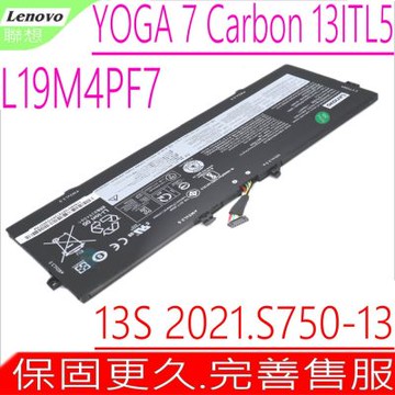 LENOVO L19M4PF7電池 聯想 YOGA Slim 7 CARBON 7-13ITL05 7-13ACN05 Yoga 13S 2021 Yoga S750-13 SD/A L19D4PF5
