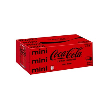 [家速配]可口可樂ZERO迷你罐200mlx8