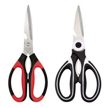 優質加厚廚房剪刀 廚房食物剪刀 多功能廚房剪 開瓶器核桃夾刨刀 不鏽鋼剪刀 贈品禮品 A4980