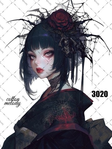 original sticker o.3020 人物貼紙 原創貼紙 cotton melody