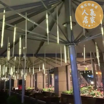 流星雨燈 流星燈 流星燈條 LED流星雨燈管藍色浪漫室內戶外防水亮化掛樹上的裝飾燈串彩燈