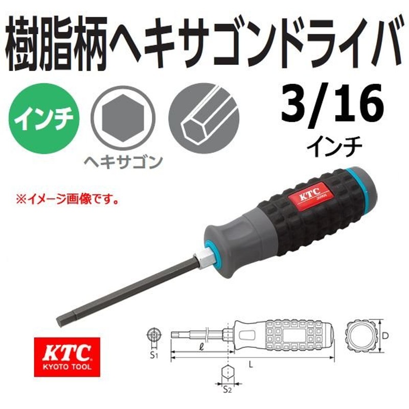 当店限定販売 KTC 樹脂柄ヘキサゴンドライバ２．５ｍｍ