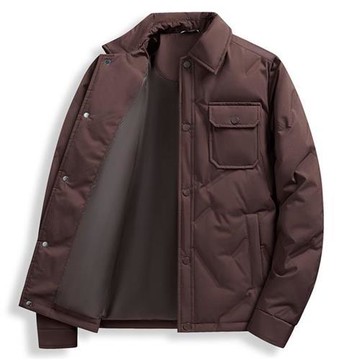 【巴黎精品】現貨+預購 頂級真羽絨外套90%鴨絨羽絨衣秋冬上衣大碼休閒男裝-寬鬆禦寒休閒男外套4色a1lx27