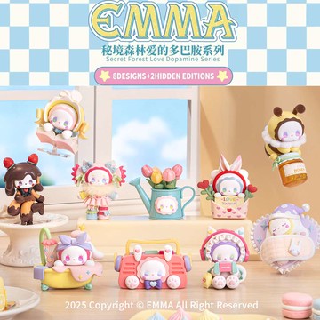 摩達客-Emma秘境森林系列 愛的多巴胺 盒玩 盲盒 盲抽 公仔 玩偶 手辦模型-隨機單盒入_廠商直送