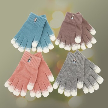 比得兔雪花兒童刺繡手套-17.5cm-GL5634-1雙入