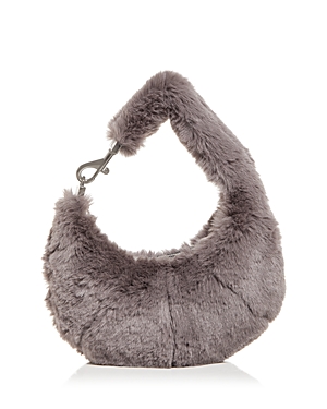 Rebecca Minkoff Mini Croissant Faux Fur Shoulder Bag