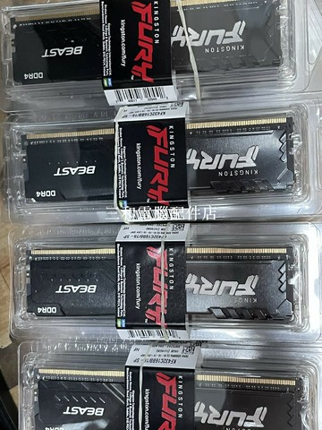 【三和電腦配件店】全新盒裝金士頓 駭客野獸系列 DDR4型號臺式機內存 臺產全新盒裝 頻率容量數量都是可以自選下單  金士頓駭客野獸系列：