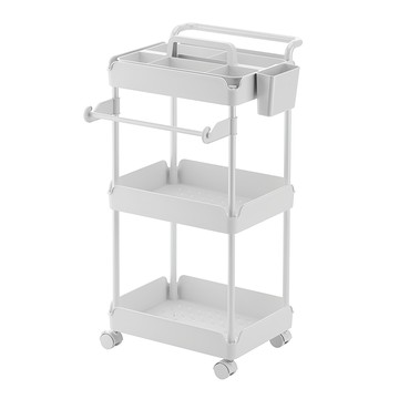 TRUELIFE OUTLET 掛件分類籃推車 RH2436-WT  3層  白色