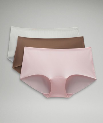 InvisiWear Mid-Rise Boyshort Underwear 3 Pack Size Medium