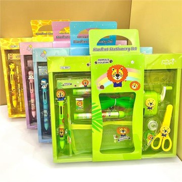 新款卡通開學文具手提大禮盒兒童節禮物畢業禮品學生學習用品套盒