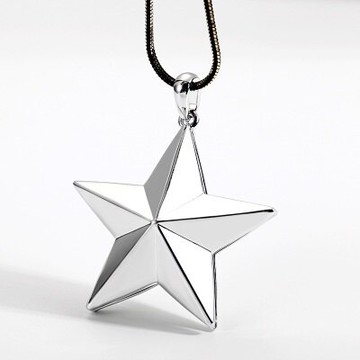 鑲鑽項鍊 毛衣鍊-幸運五芒星造型女飾品2色73fv175【獨家進口】【米蘭精品】