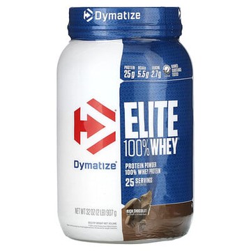 Dymatize, Elite 全乳清蛋白質粉，濃郁巧克力味，2 磅（907 克）