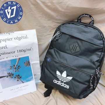 現貨 ✨ 帝安諾 實體店面 - 愛迪達 後背包 Logo 素面 黑色 可放筆電 多功能夾層 運動背包 EX6752