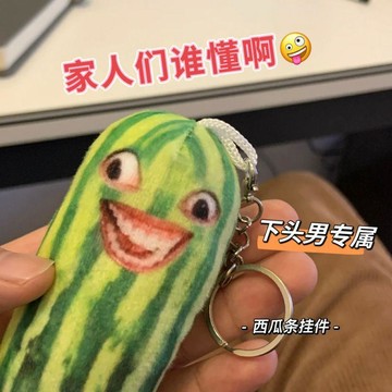 【桃園出貨🔥】同款西瓜條家人們誰懂啊玩偶下頭男西瓜條語音搞笑創意發聲