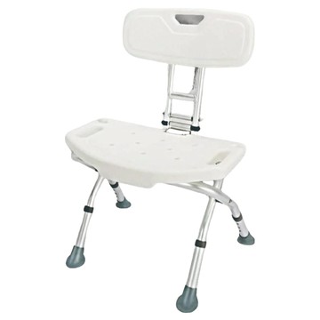 有背折疊洗澡椅  1個  白色
