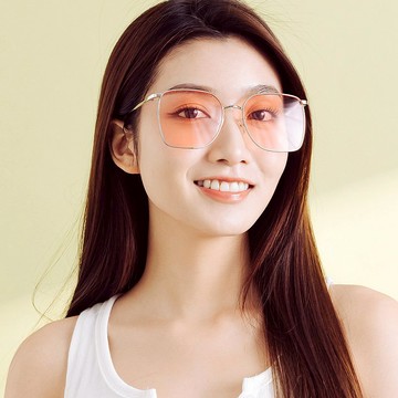 歐胡島的泳池派對│石英粉幾何線條金色方框墨鏡│UV400太陽眼鏡