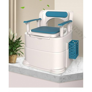 工廠現貨 免運 含發票 老人坐便器 傢用 可移動孕㛿馬桶 便攜式成人老年人防臭室內坐便椅 移動廁所 坐便椅 移動馬桶