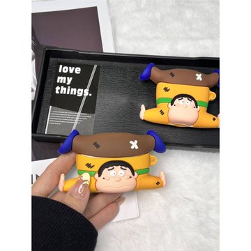 搞怪倒立胖虎適用AirPods4蘋果藍牙無線耳機保護套airpodspro2硅膠軟殼1/2代通用日系AirPods3代耳機殼四代五