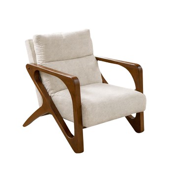 直人木業-DIANA山毛櫸木單人座沙發-米白