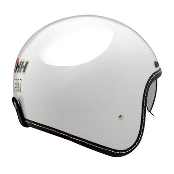 THH 安全帽 T-383A 素色 白色 金屬快速插扣 輕盈 三扣式 可拆洗 復古帽 半罩