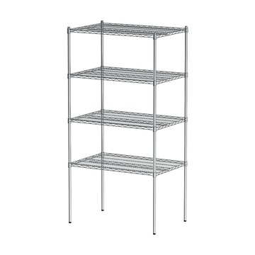 【dayneeds】荷重型 90x60x180公分 四層電鍍(鎖管-)波浪鐵架